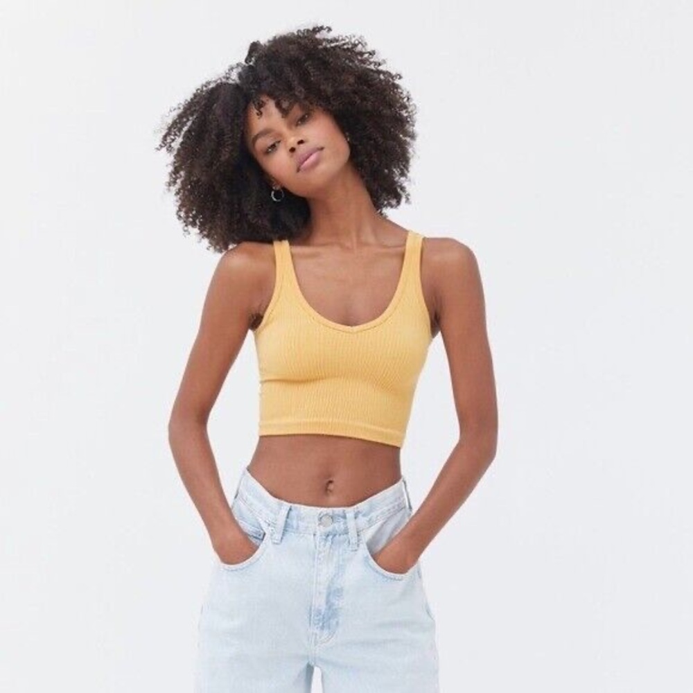 Out from Under Yellow Drew Seamless Ribbed Bra Tank